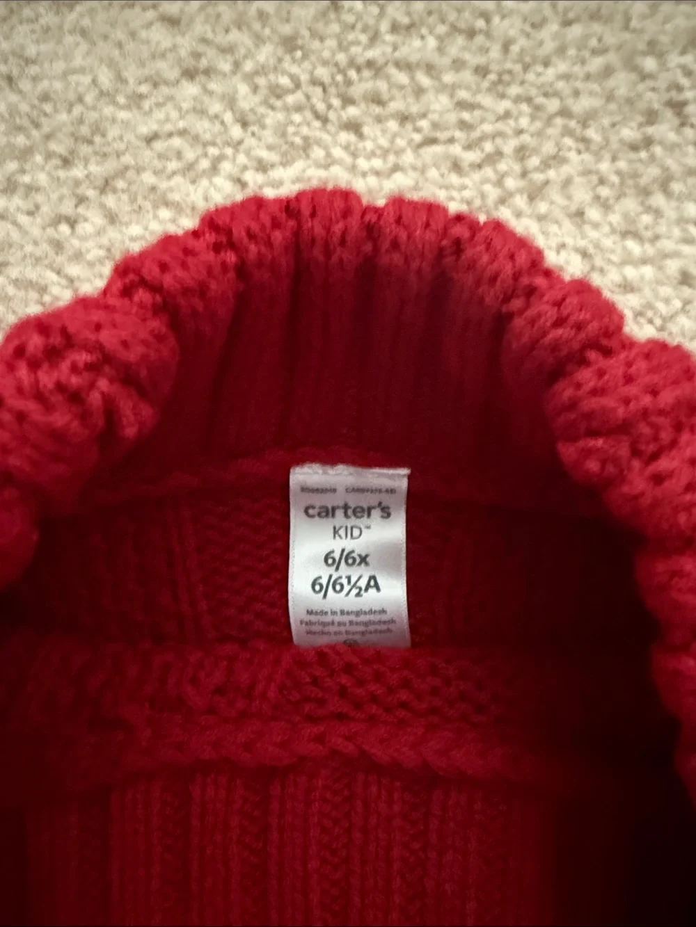 Carters cozy cable
